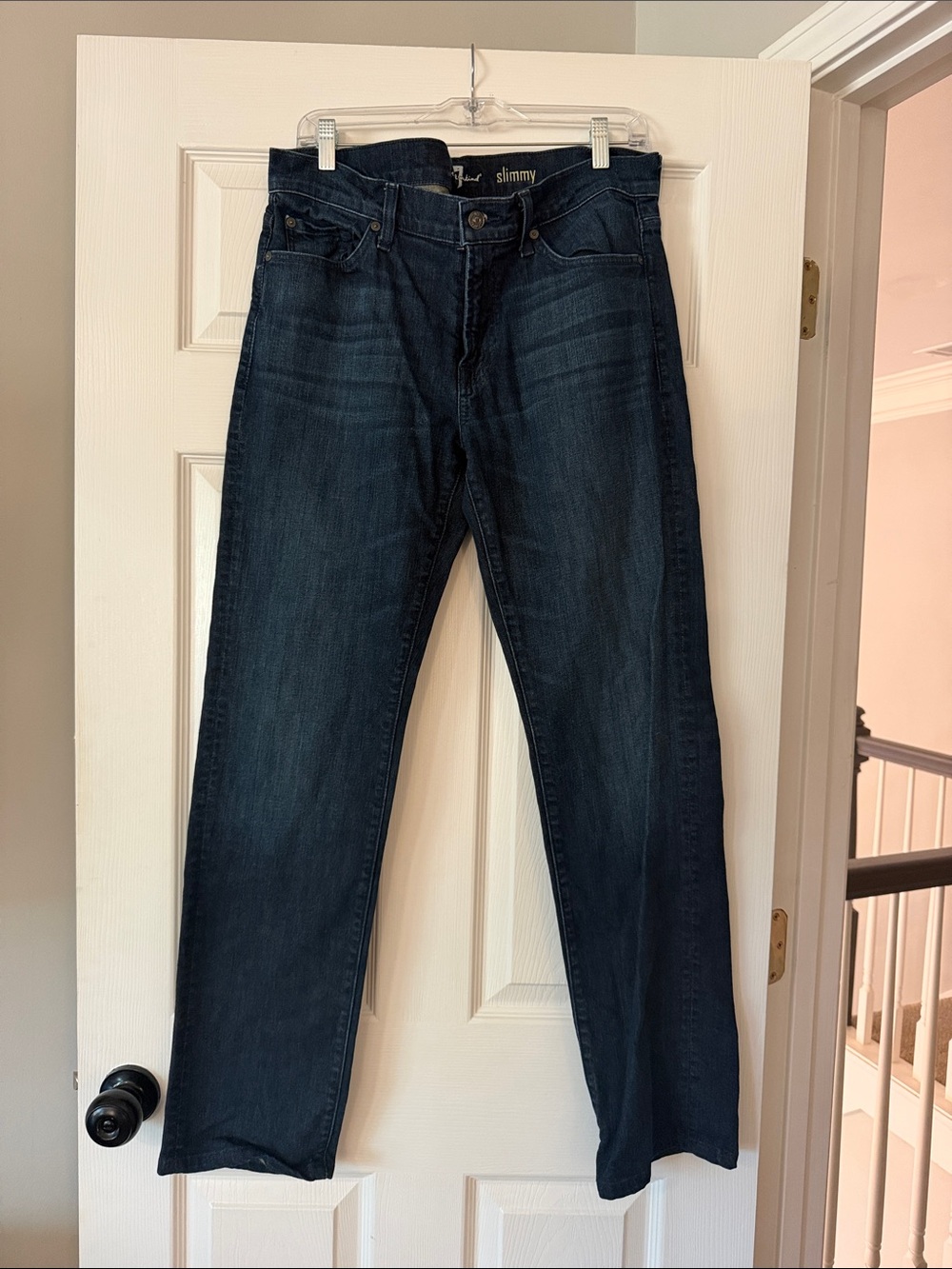 7 For All Mankind Men's Slim Jeans - Dark Indigo
